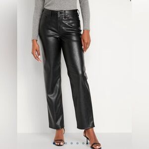 Faux Leather Pants
